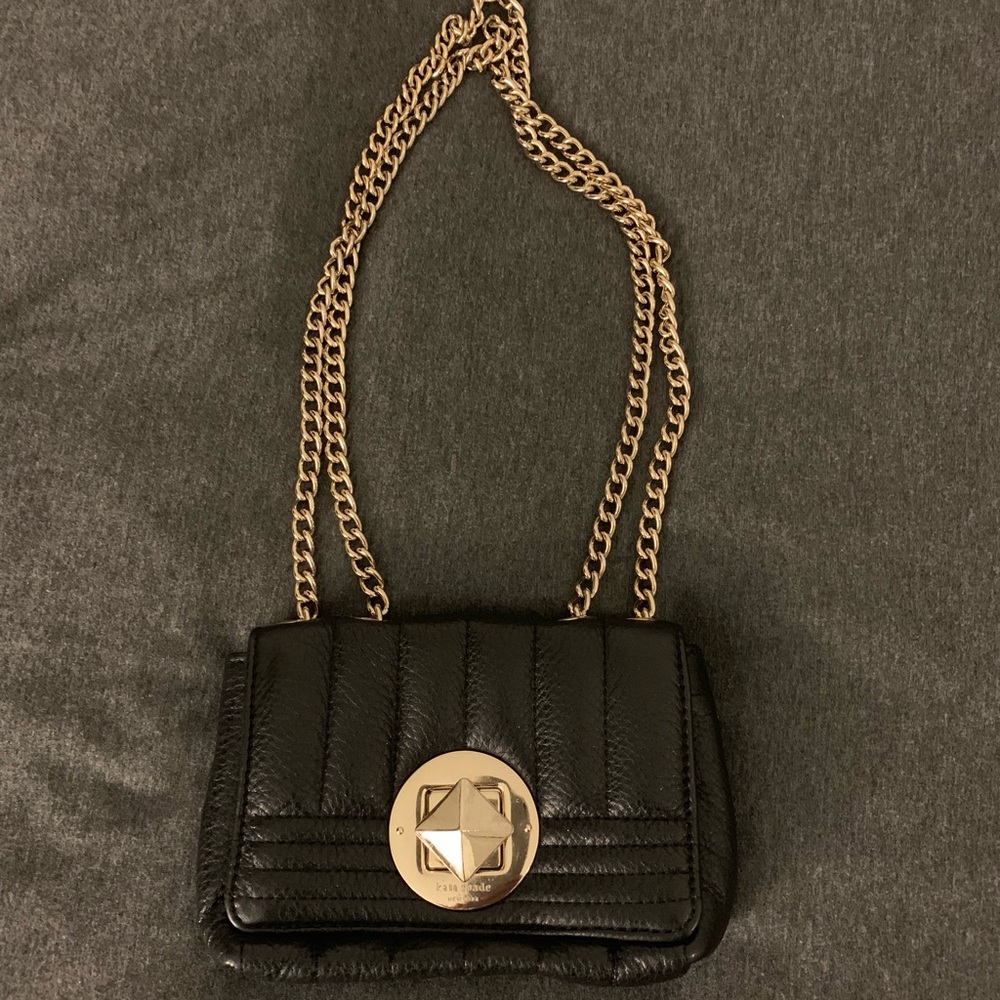 Kate Spade Gold and Leather Purse ! - Picture 2 of 5